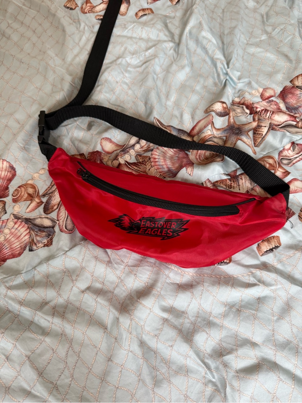 Red Eastover Eagles Logo Waist Bag small size  zipper pocket comes with gift